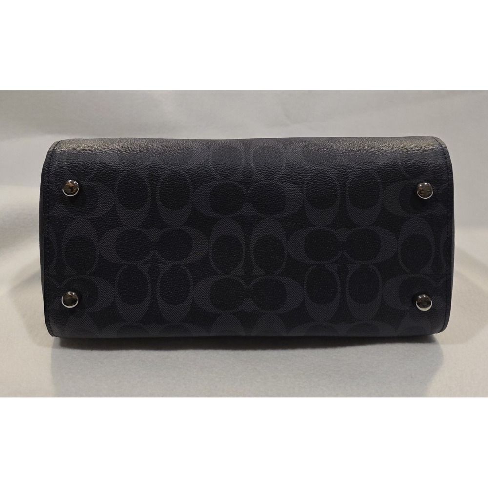 Coach Logo 93987 SV Denim Midnight SVM2Q Women's 2 Handle Purse w Shoulder Strap - Picture 7 of 11